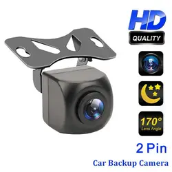 1080p HD Car Rear View Camera 2-pin Waterproof Night Vision Fish Eye Lens 140 Degree Park Reverse Camera For SUV Car Accessories