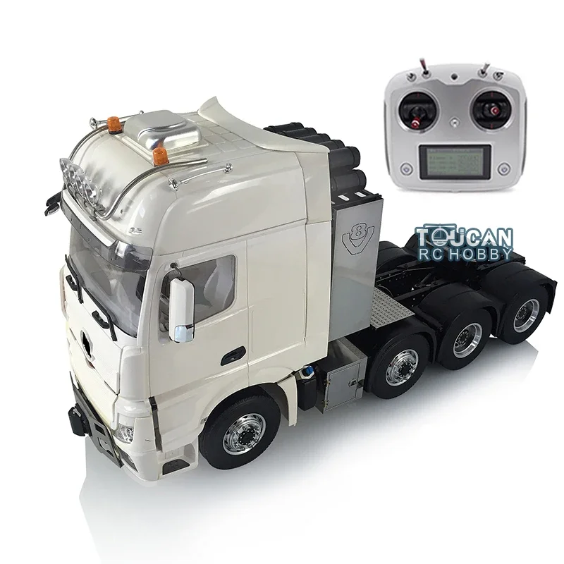 LESU 1/14 RC 3 Speed Highline Tractor Truck Heavy-duty Metal Chassis W/ Motor Light DIY Cabin Radio Controller Servo Outdoor Toy