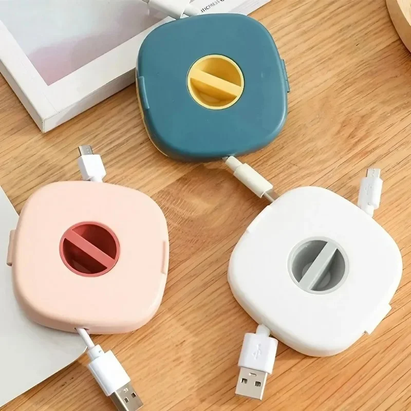 Headphone Cable Organizer Can Accommodate Portable Winder To Protect Earphone Data Cable Storage Box  Wire Organizer