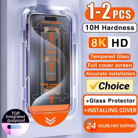 8K HD Dust free Installation Tempered Glass Screen Protector For Xiaomi Poco X6 Pro F7 X7 Pro X5 X4 M7 M6 M5S M4 M3 X3 F5 F6 C65