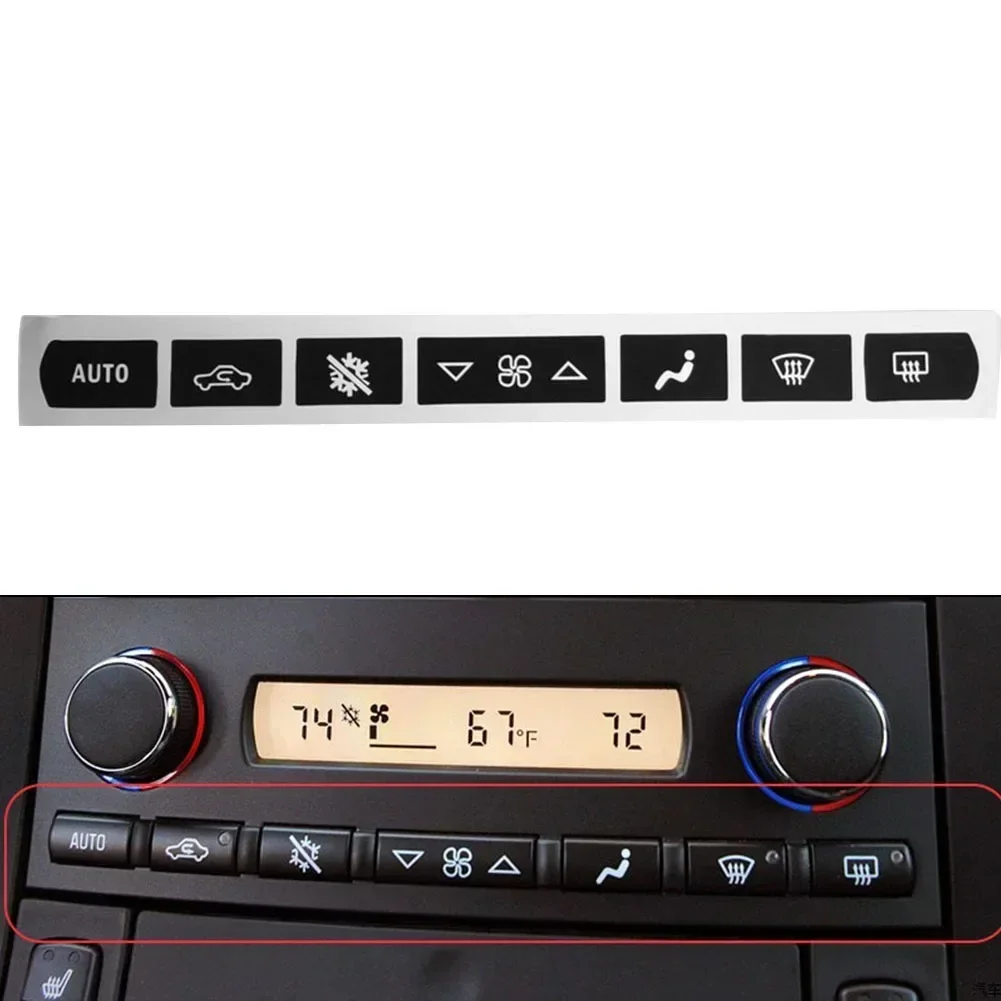 Sticker Button Sticker Car Sticker For Corvette C6 2005-2013 A/C Climate Control Button Car Accessories Brand New
