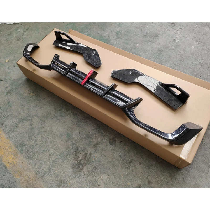 

Suitable for 19-23 BMW X3M X4M F97 F98 modified body kit AE style carbon fiber forged particle rear diffuser rear bumper lip