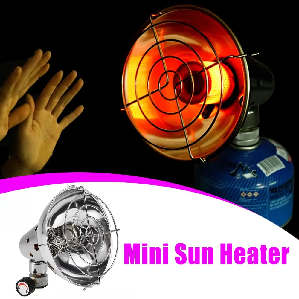 

1 Pcs Outdoor Emergency Portable Gas Heater Stainless Steel Construction For Winter Warmth Backpacking Picnics Hiking Barbecues