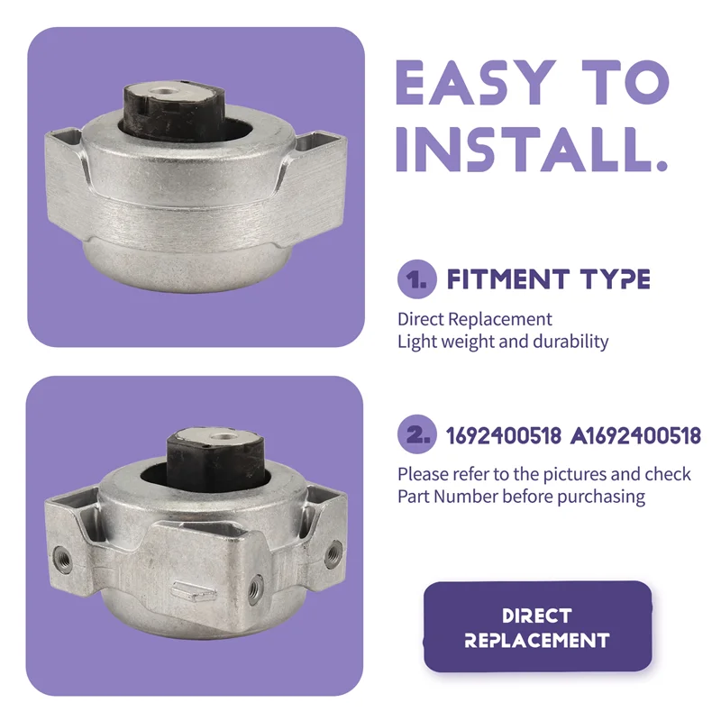 

Reliable-1692400518 Car Rear Left Engine Mount Bracket Motor Mounting Bracket For Mercedes Benz A-Class B-Class W169 W245