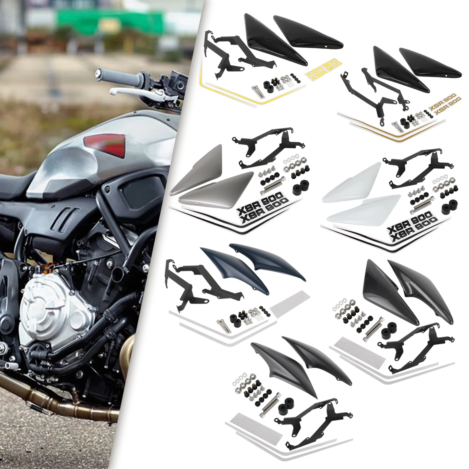 Topteng Tail Side Driver Seat Frame Cover Fairing For Yamaha XSR 900 2016 2017 2018 2019 2020 2021 XSR900