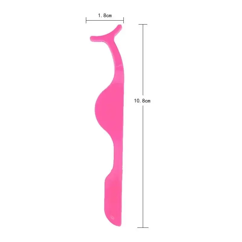 Pinzas para pestañas de acero inoxidable, herramienta de fácil agarre para aplicación y eliminación sin esfuerzo, color negro/rosa, 1 ud.