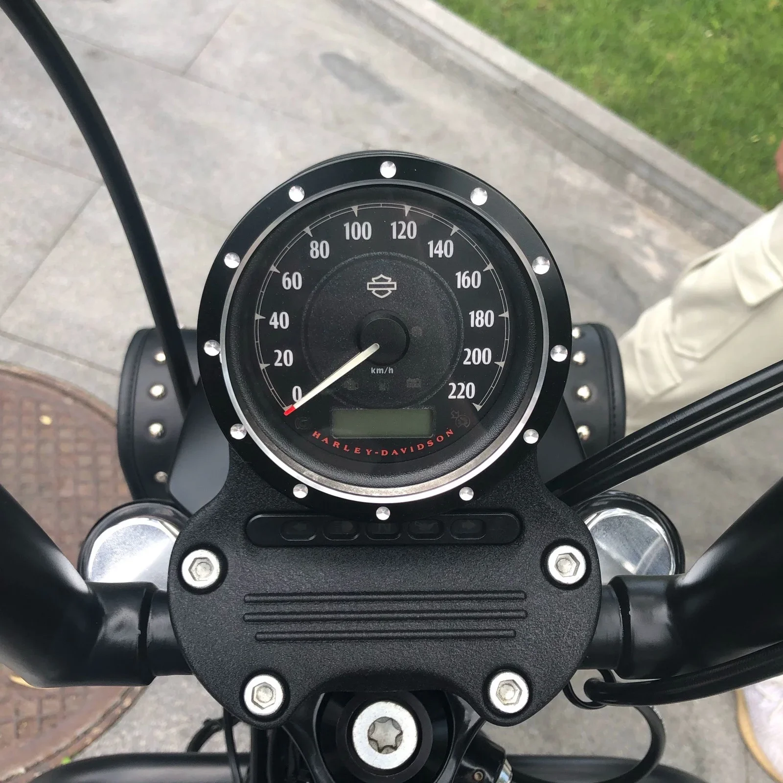 Embellecedor de velocímetro de motocicleta, anillo embellecedor de bisel de aluminio para Harley Sportster 883 1200 Dyna Street Bob Low Rider Road Glide negro