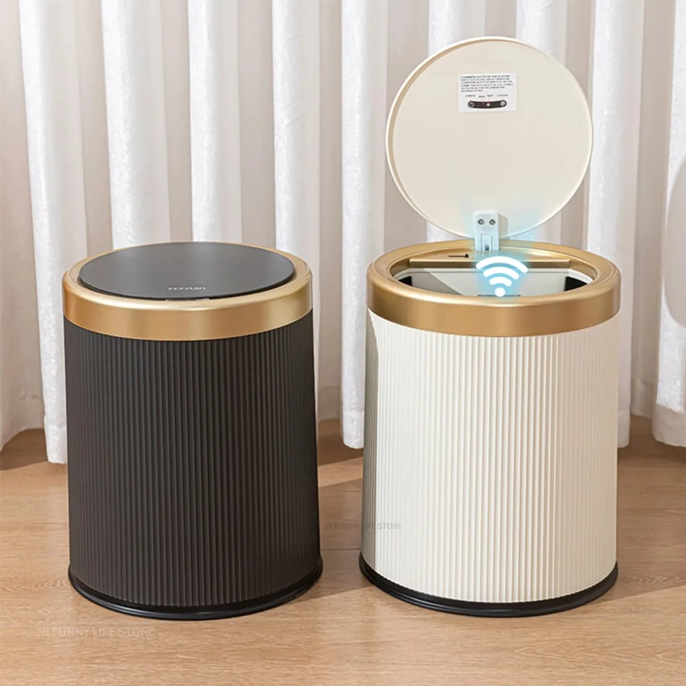 

10L Luxury Automatic Sensor Trash Can With inner barrel Smart Wastebasket For kitchen Bathroom Electric Trash Bin