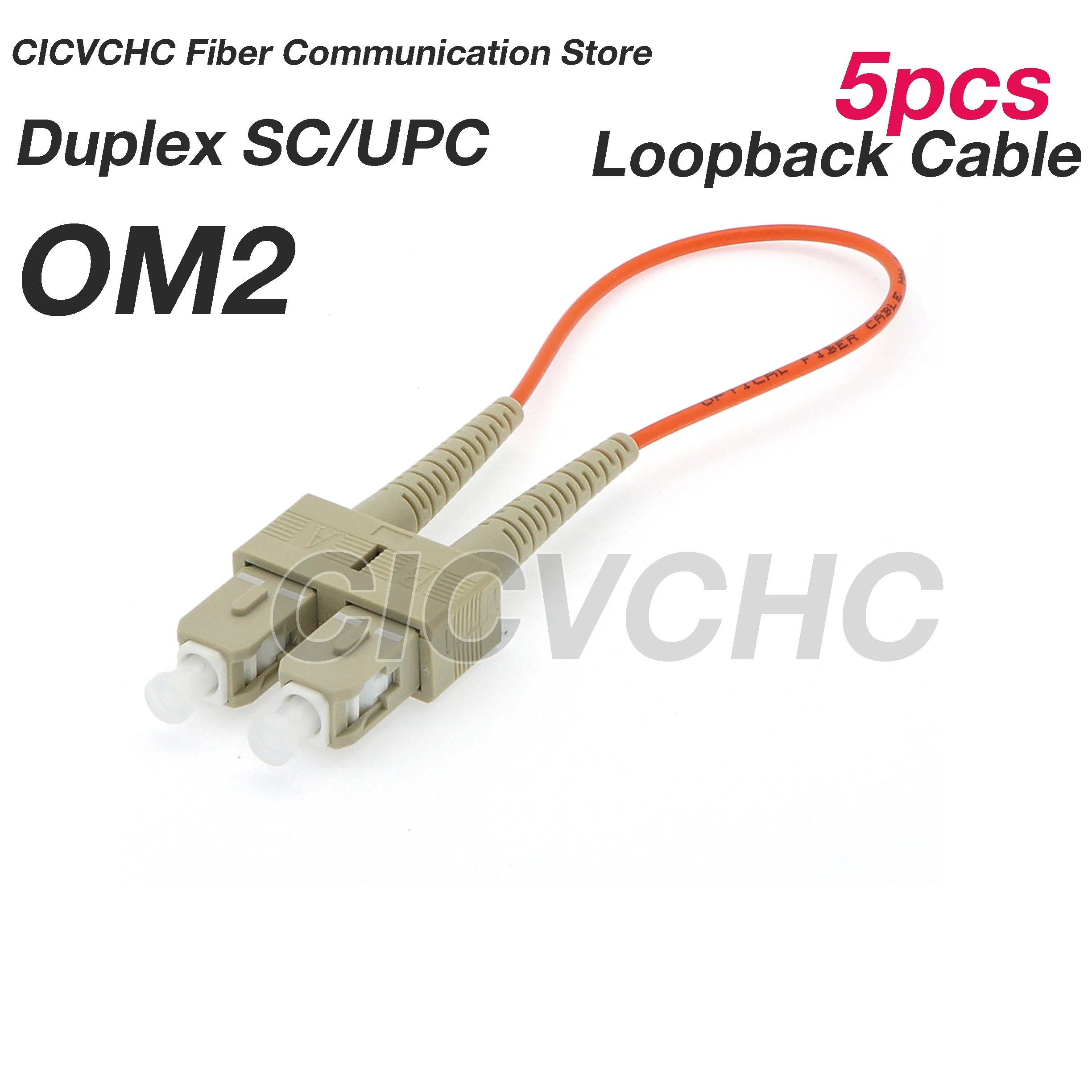 5 stuks SC LC Loopback-tester APC UPC-SM OS2/MM OM1, OM2, OM3, OM4 met 2,0 mm buis