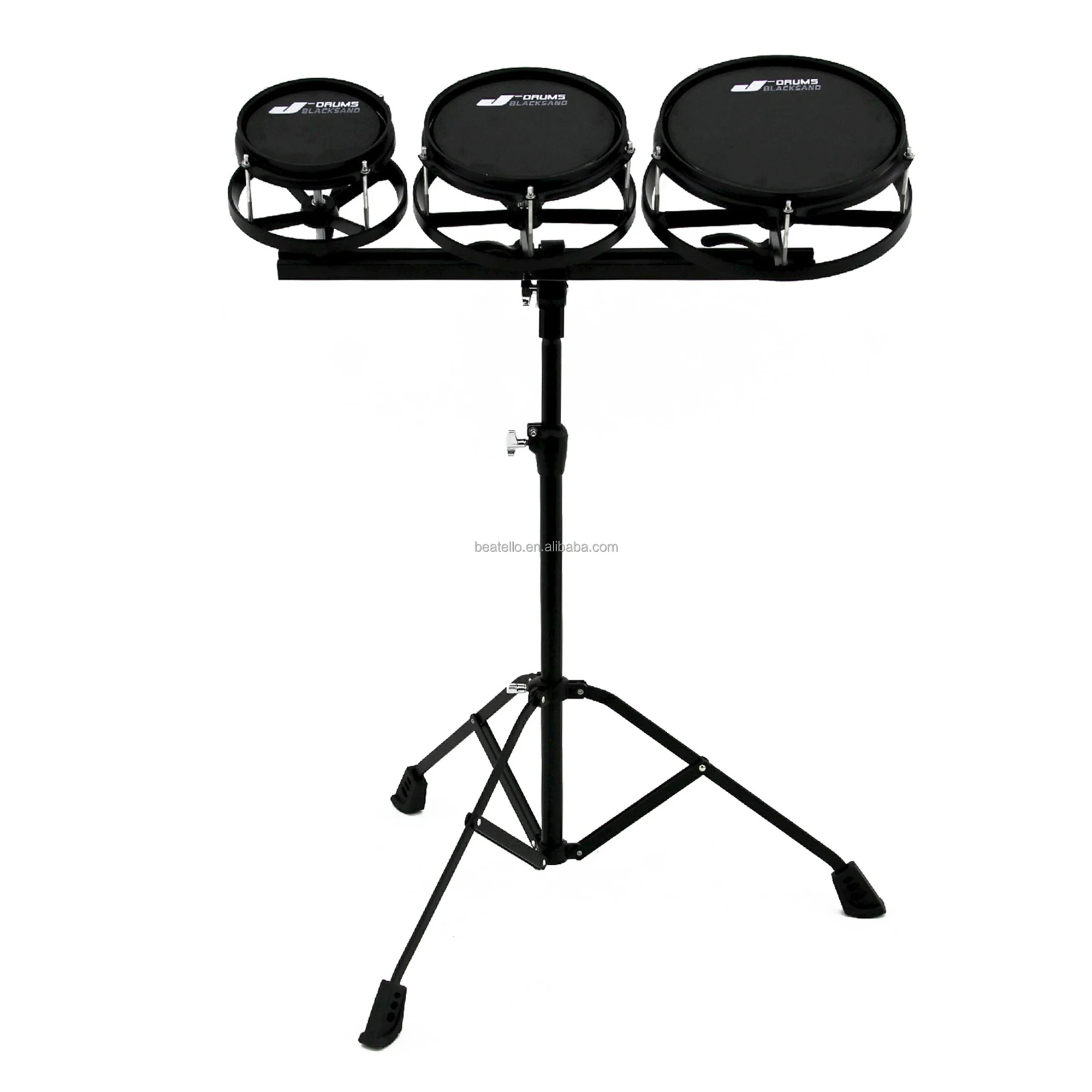 Three Pieces Tom Drums 6'' 8'' 10'' Percussion Musical Instrument Concert Tom Drum Set Roto Tom Drums Set With Stands