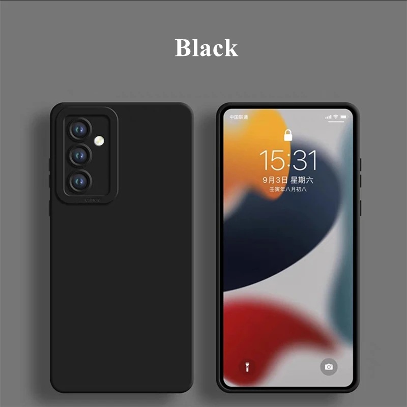 For Samsung Galaxy A55 5G Case Cover Samsung Galaxy A55 Funda Camera Protector Liquid Silicone Candy Color Back Case Galaxy A55