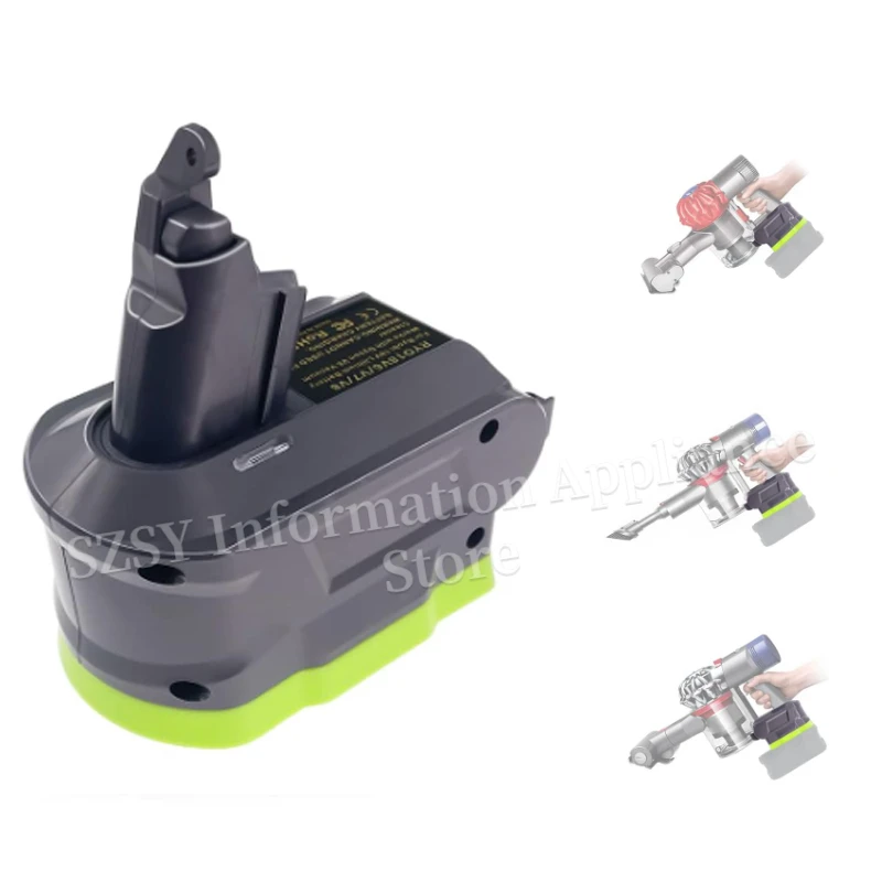 Adaptador de Bateria para Dyson Vacuum Ryobi 18 Volt One Mais Battery Convert para Dyson Sv03 Sv04 Sv09 Dc62 v6 v7 v8 Series
