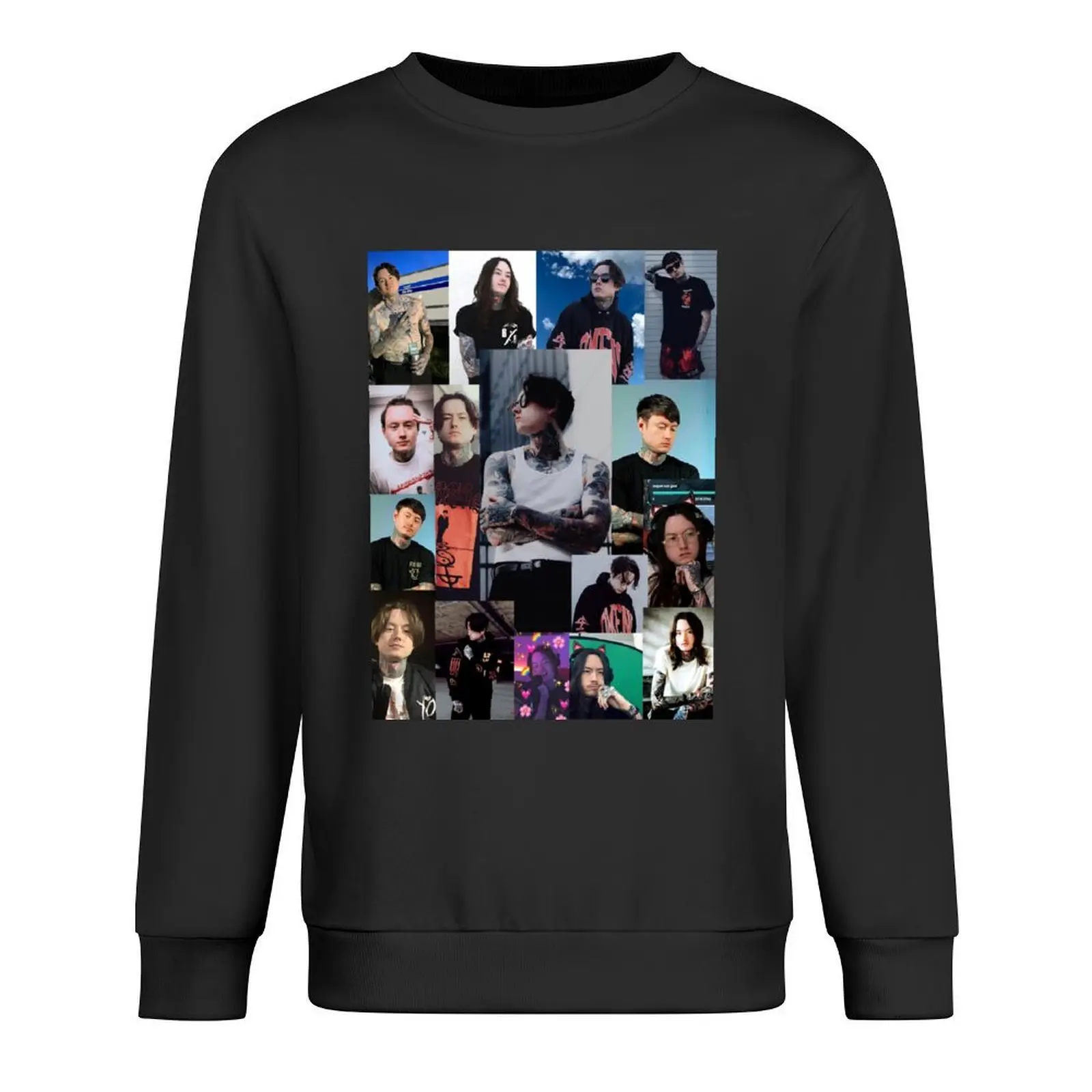 Noah Sebastian photo COLLAGE Pullover winter clothes korean style clothes men's sweat-shirt male clothes hooded sweatshirt