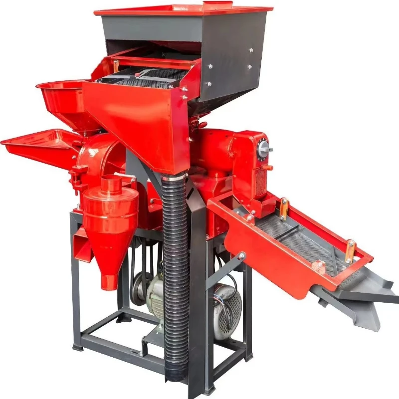 Commercial fine bran multifunctional rice milling machine stone removal vibration lifting integrated machine agricultural motor