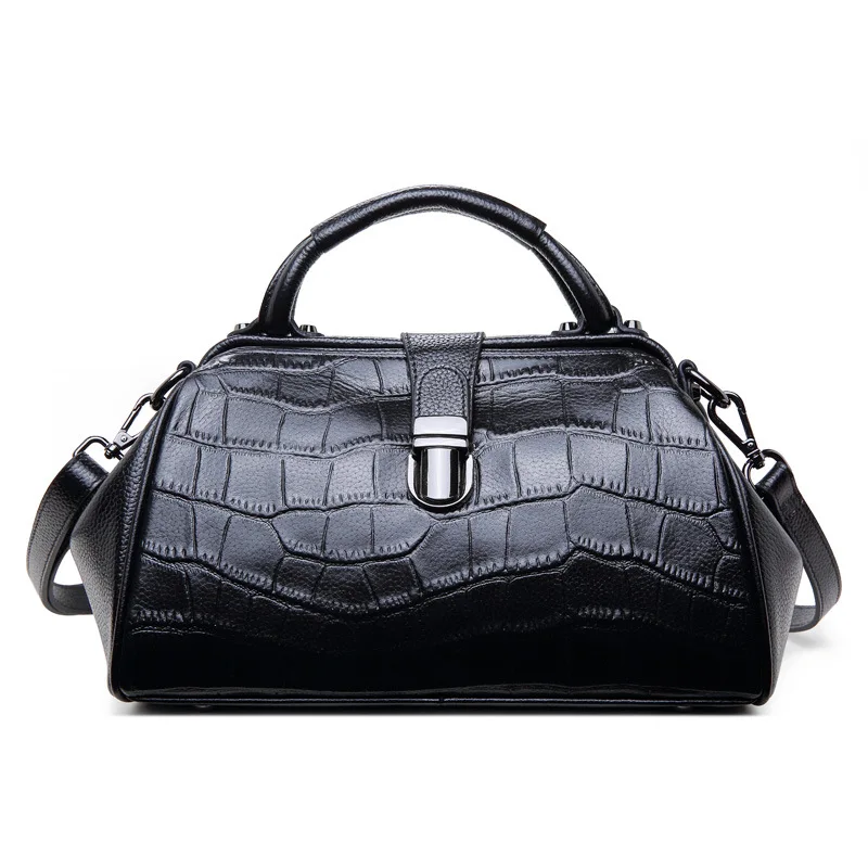 2024 New Fashion Alligator Women Handbags European Designer Genuine Leather Shoulder Bags Female Girl Brand Luxury Crossbody Bag