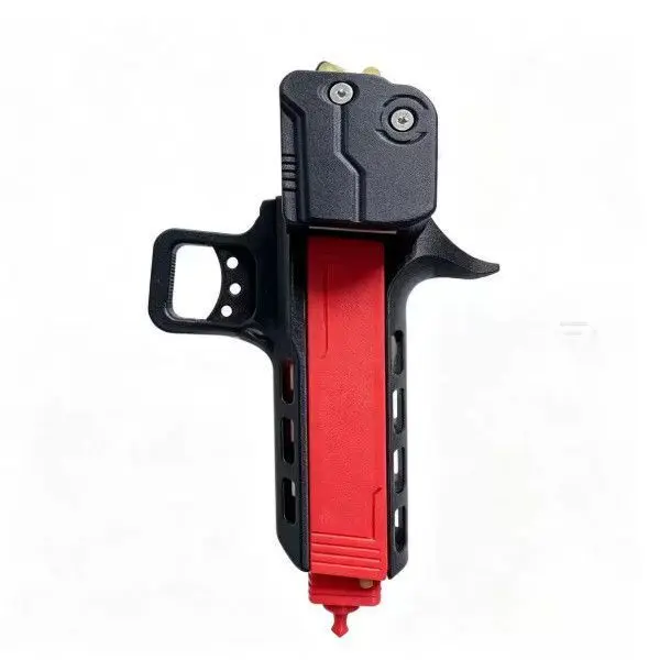 1pcs Outdoor Portable EDC Creative 3D Printing  Automatic Loading Rapid Fire Slingshot Tool view 3