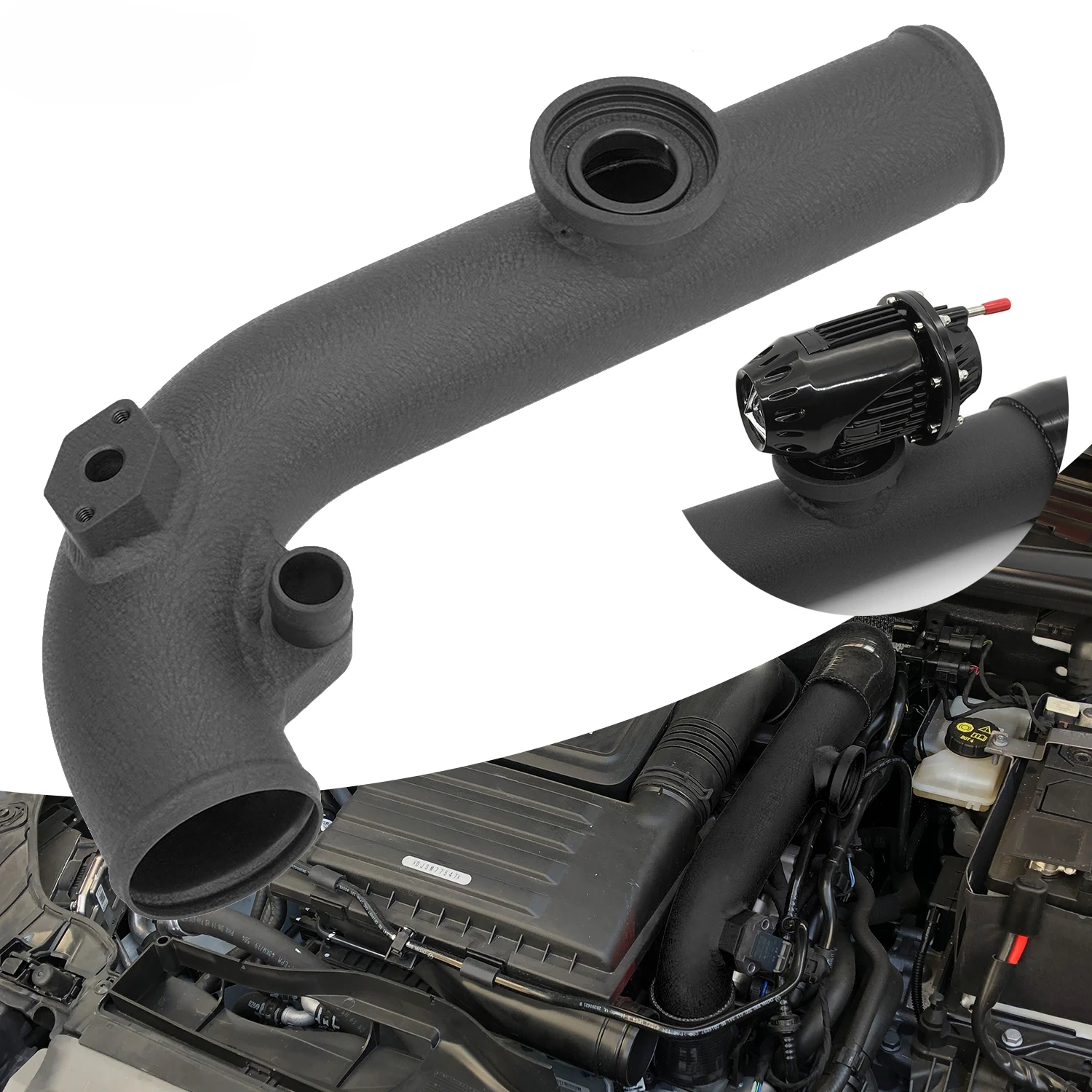 

Turbo Charge Air Intake Pipe for EA211 Engine Audi A1 Seat Leon Skoda Kodiaq VW Golf VII Passat 1.2 1.4TSI with Blow Off Valve