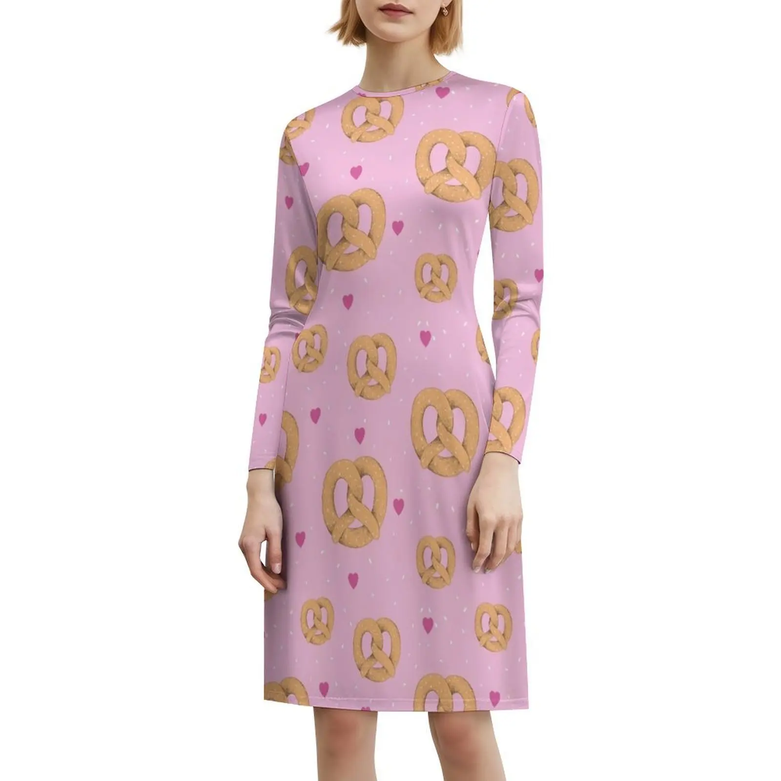 فستان بوهيمي عتيق بنمط سلس وقلب لطيف بأكمام منتفخة أو خيارات بدون أكمام للنساء فستان بريتزل فود #6