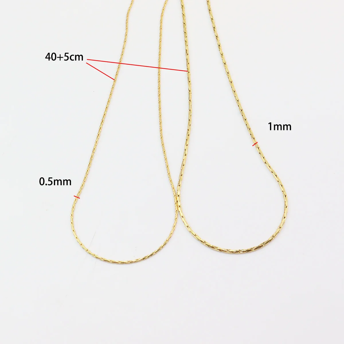 5pcs Wholesale Stainless Steel Tiny Twist Chain Necklace Women Girl's Fashion Jewelry Gifts Anti-allergy Water Sweat Resistant