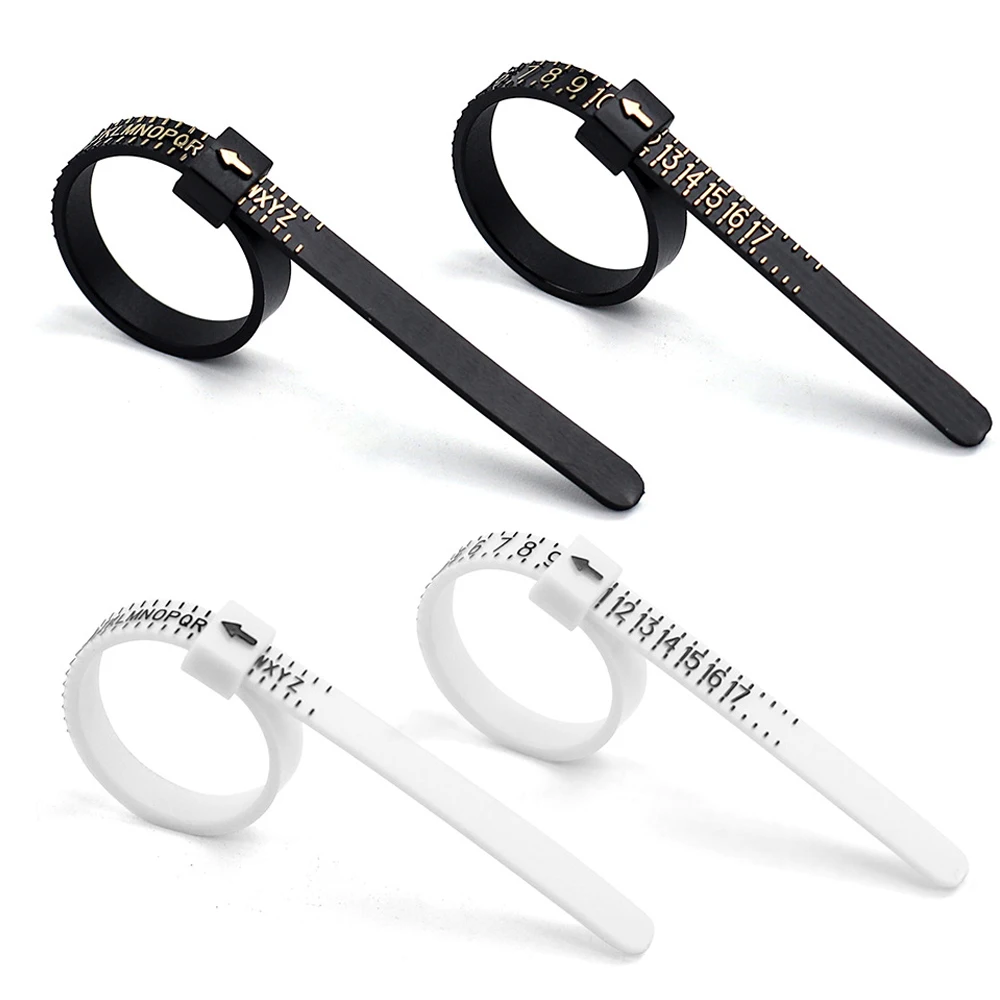 Ring sizer Measure Finger Coil Ring Sizing Tool UK/US Size Measurements Ring Sizer Gauge Tools Jewelry Ring Measuring Tape