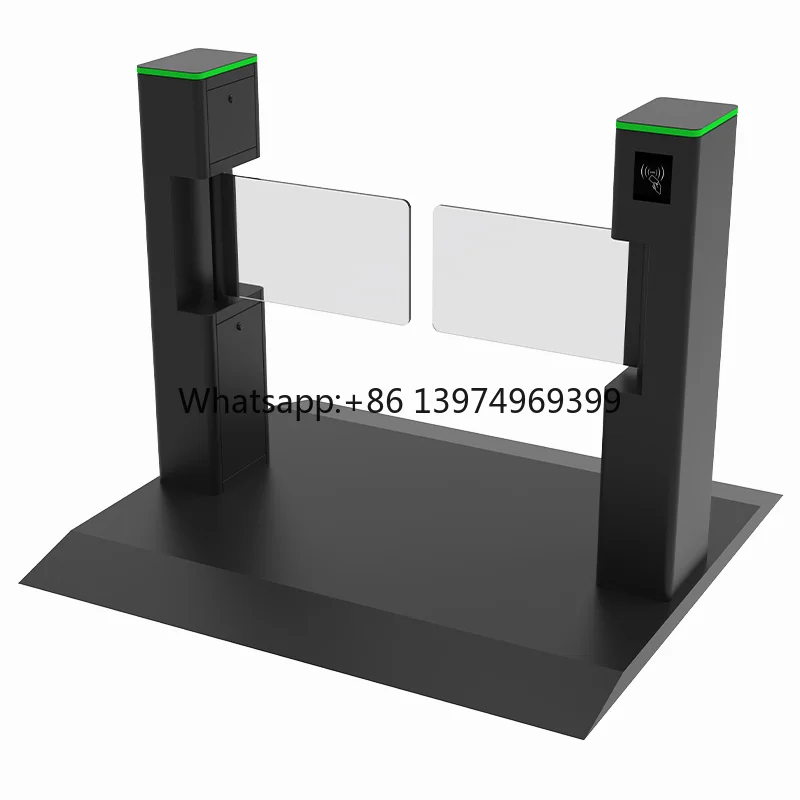 Biometric Turnstile with Face Recognition RFID Card Reader Swing Gate