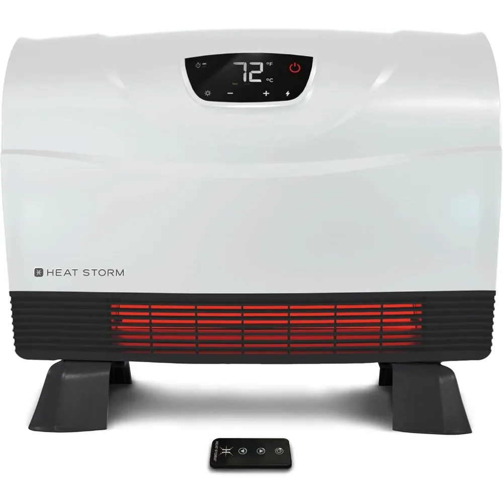 2024 Heat Storm Phoenix Infrared Space Heater with Attachable Feet, Remote Control, Energy Efficient-750-1500 Watts-HS-1500-PHX