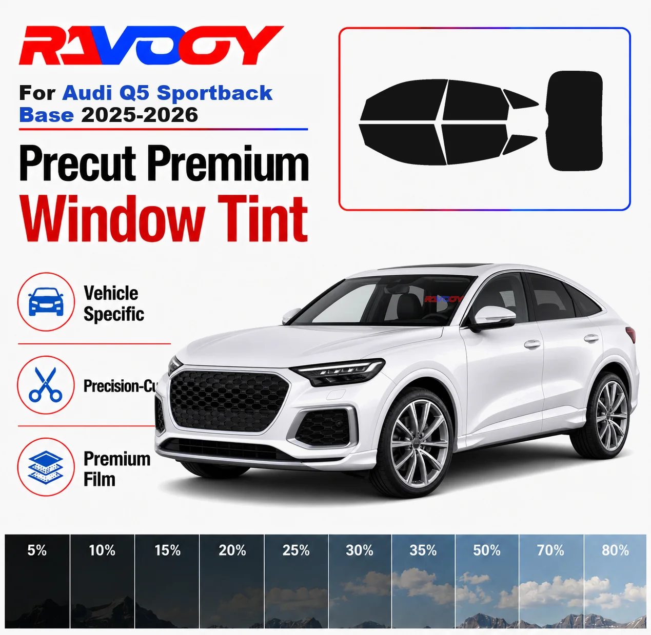 premium-precut-window-tint-kit-front-windows-rear-windows-rear-windshield-for-audi-q5-sportback-base-2025-2026-nano-ceramic-film