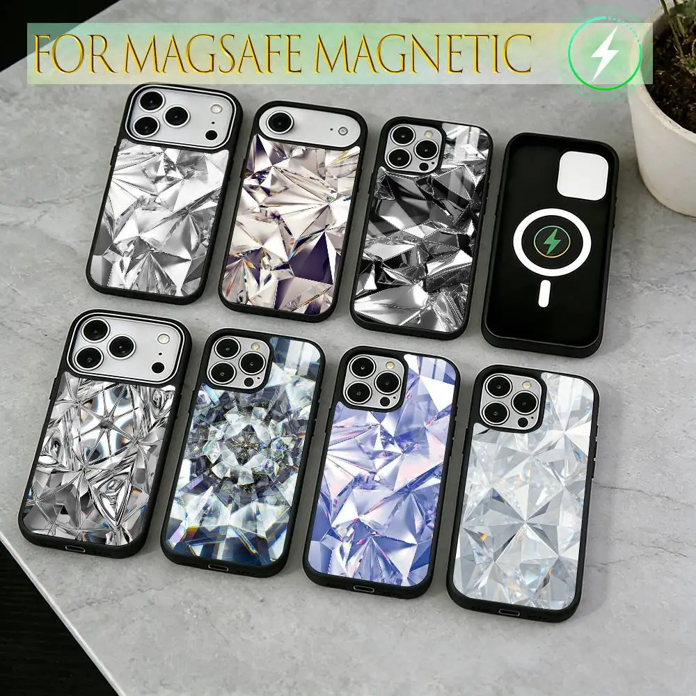

prism Phone Case For iPhone17,16,15,14,13,12,11 Plus,Pro Magnetic For Magsafe Wireless Charging