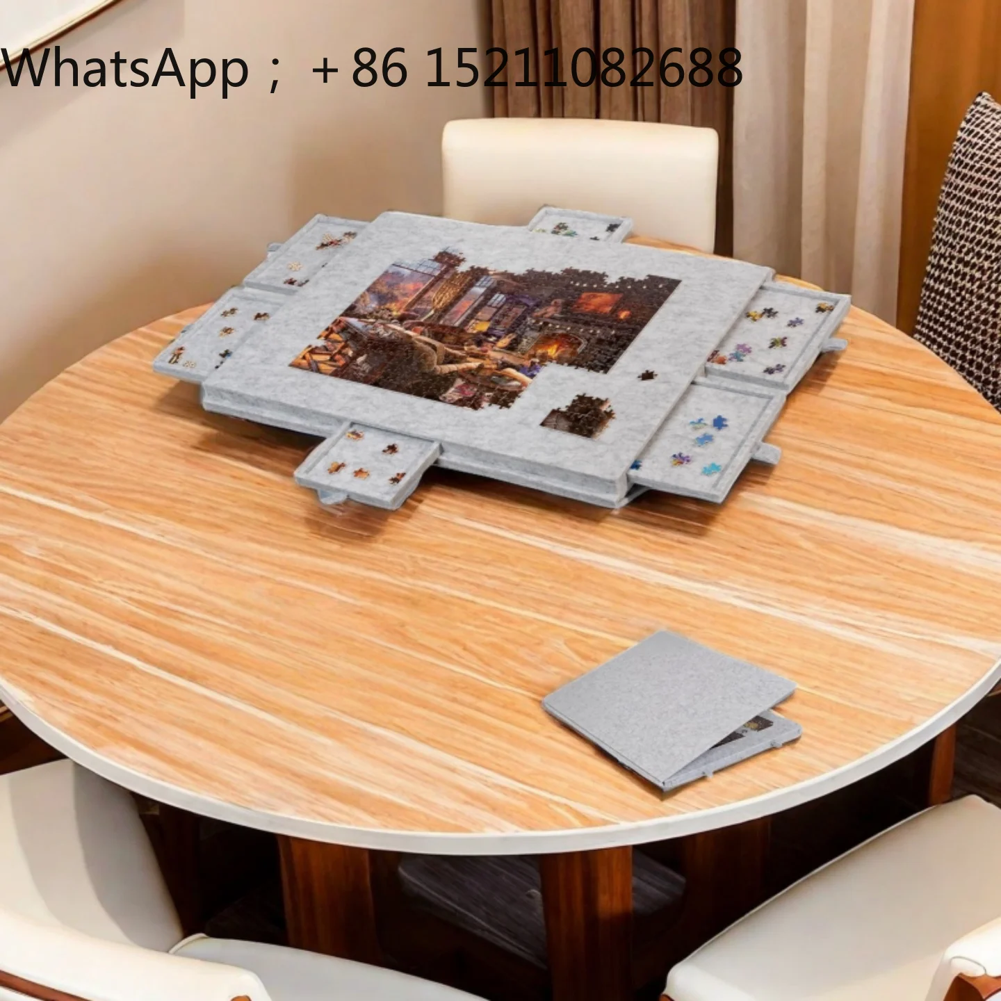 LLY puzzle special felt board thickened folding classification carrying storage blanket puzzle table cushion