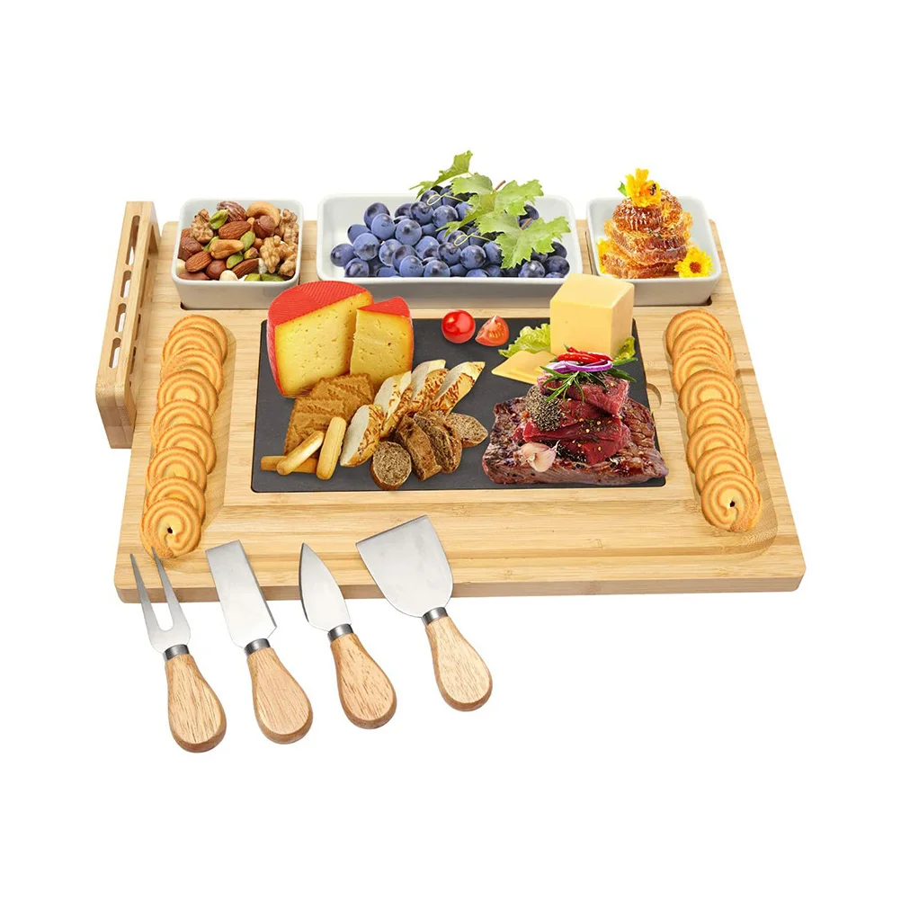 

Cheese Board Kitchen Gadget Cutting Accessories Convenient Chopping Food Serving Plate Tray