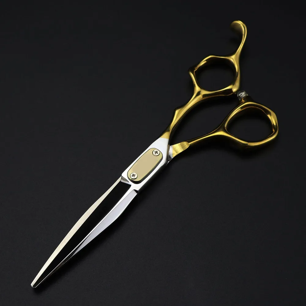 

Professional JP 440c steel 6 '' Upscale scissor Gold hair scissors haircut thinning barber cutting shears hairdressing scissors