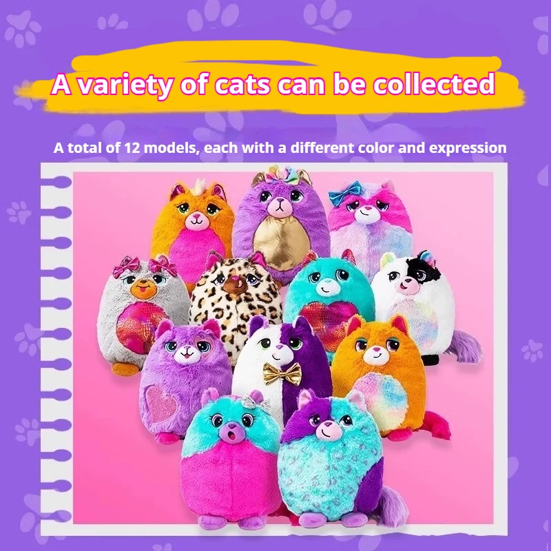 2024 New Misfittens Cat Surprise Toy Kawaii Anime Stuffed Pet Collectible Toy Cute Room Decoration Girls  Christmas Gifts