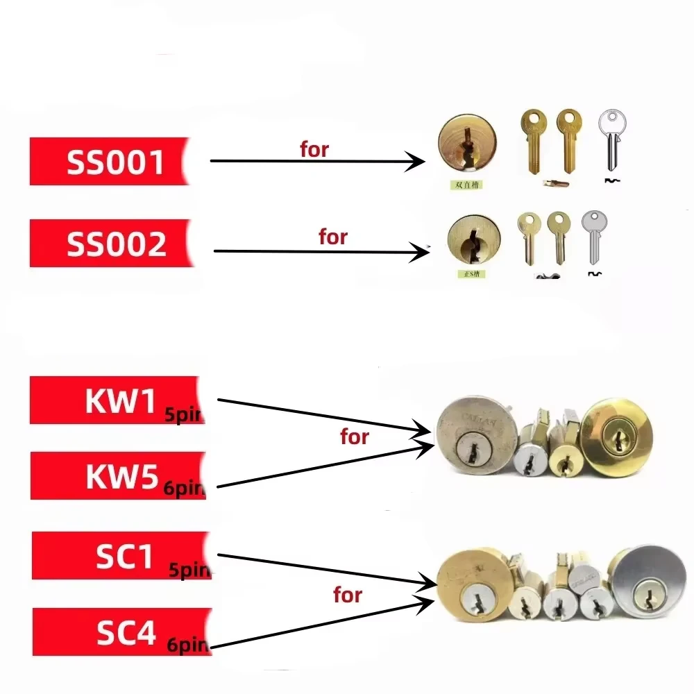 SS001 PRO SS002 PRO Key Decoder Stainless Steel Precision Tool O-ring Pickup Kit Hook Tool Pickup Hand Tool