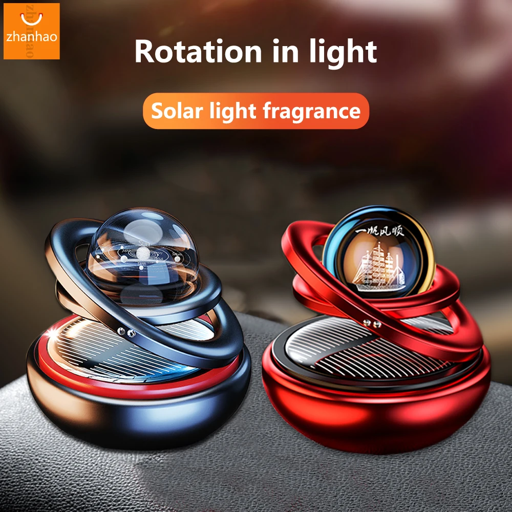 Car Air Freshener Interstellar Solar Rotary Aromatherapy Ornaments Auto Accessories Interior Women's And Men's  Perfume Diffuser