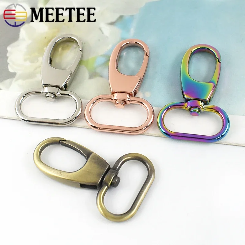 5/10/20Pcs 20/25/32/38mm Bag Strap Metal Swivel Lobster Clasp KeyChain Snap Clip Hook Dog Collar Hanger Belt Buckle Accessories