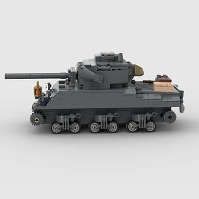 Modelo de película Popular, bloques de construcción MOC, tanques militares de la Segunda Guerra Mundial, tecnología Modular, regalos, vacaciones, montar, juguetes para niños, traje