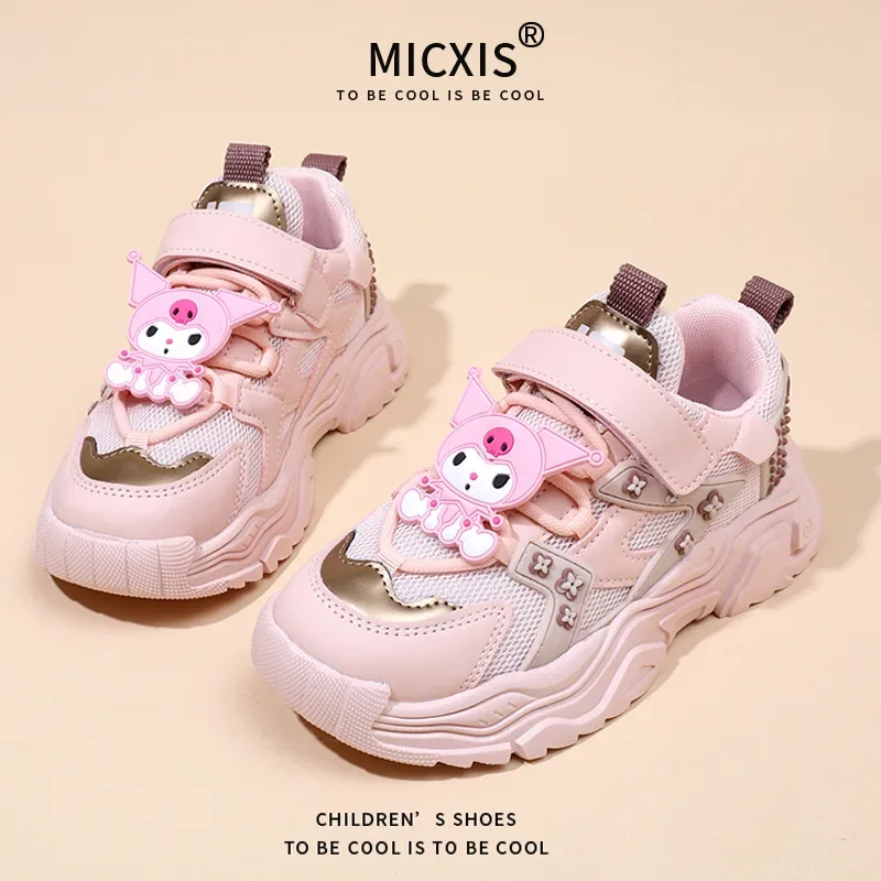 Girly Heart Kuromi Anime Kawaii Sanrio Casual Shoes Cute Cartoon Ins Breathable Fashion Children Sneakers Gifts for Kids