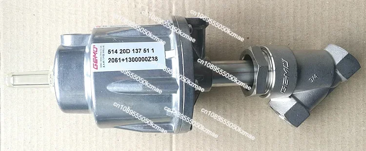 GEMU Gaimi original angle valve 51420D series 514 25D stainless steel NC single acting 612 20D pneumatic valve