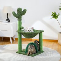 Cactus Cat Tree with Hammock Cat Scrapers Cat Tower Cat Scratcher Cat Accessories Cat Toy Pet Furniture Supplies