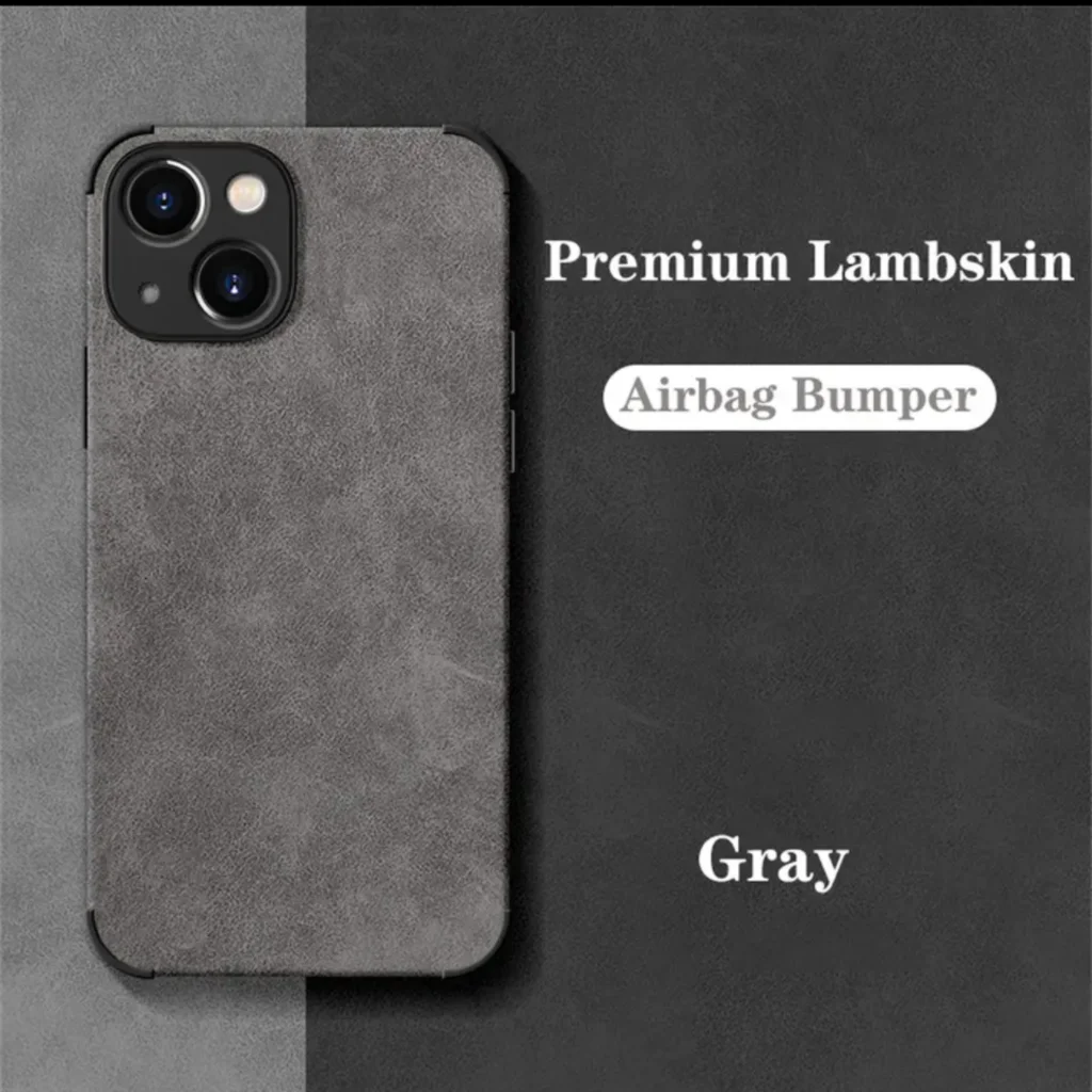 Luxury Shockproof Lambskin PU Leather Case For iPhone 16 15 13 12 11 14 Mini X XS XR 7 8 Plus Retro Soft Shockproof Cover