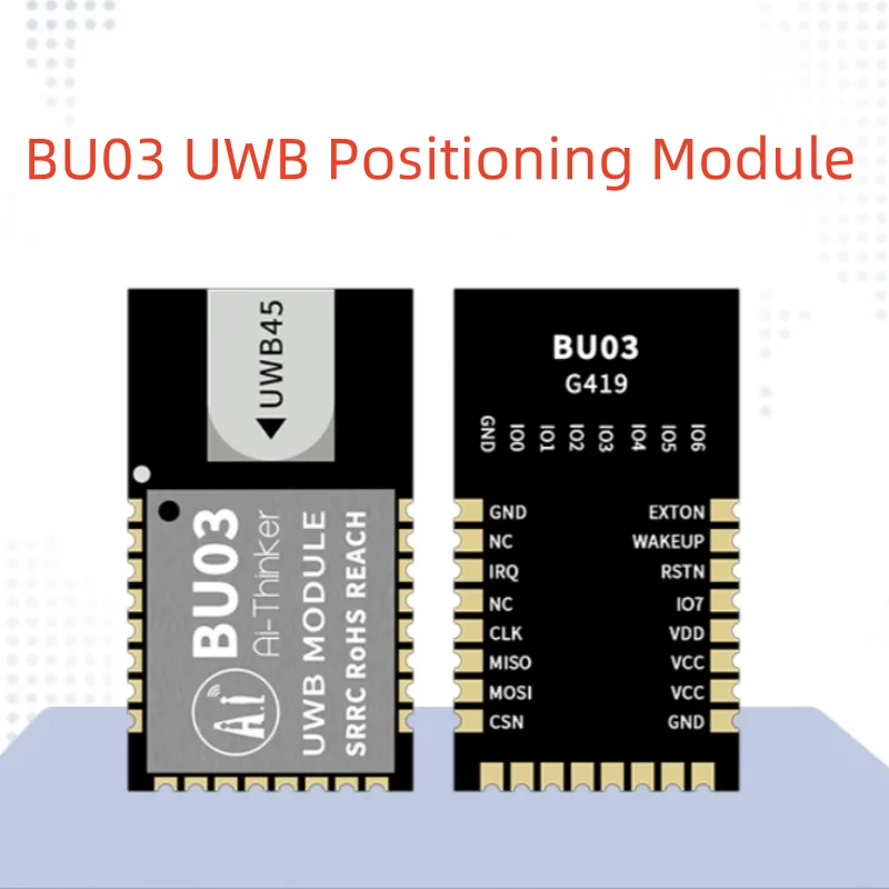 1-10PCS DW3000 scheme UWB indoor centimeter high precision positioning module BU03 bidirectional ranging positioning