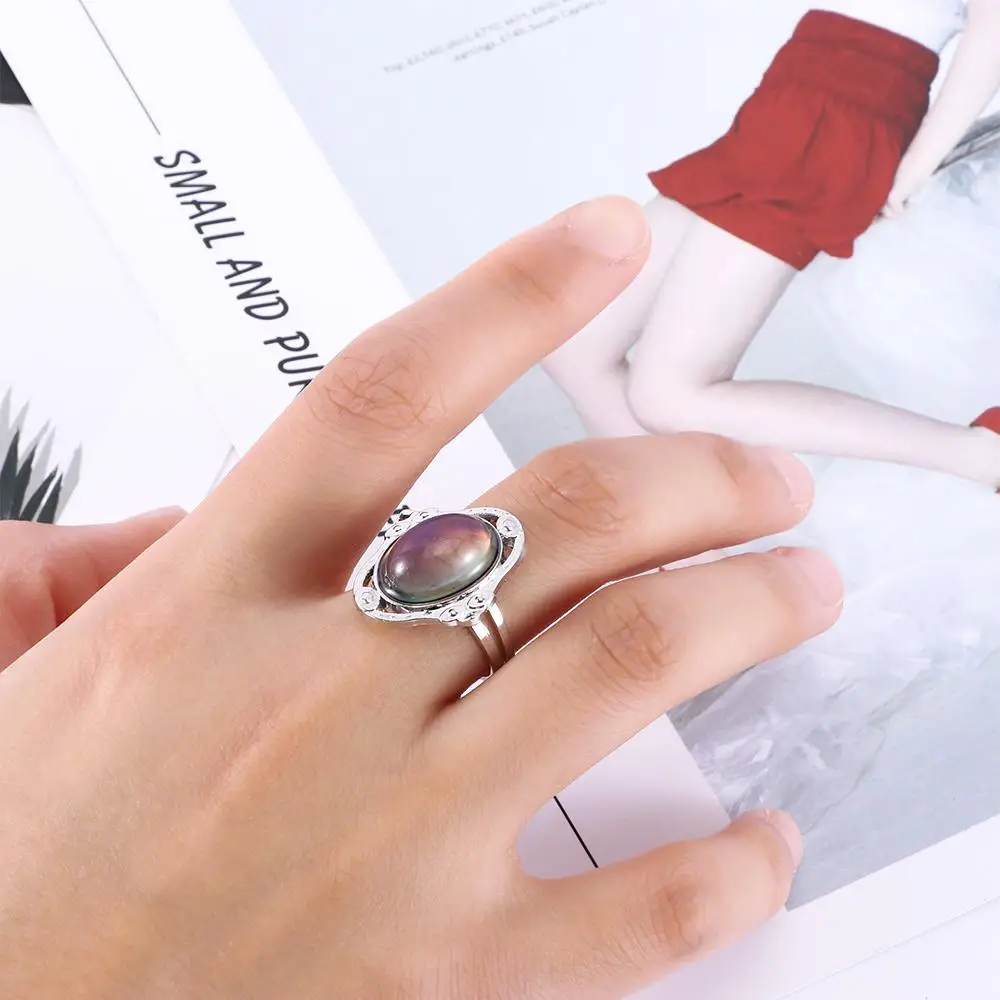 

Retro Jewelry Unisex Feeling Control Chic Adult Magic Fashion 1PC Mood Changing Color Temperature Ring
