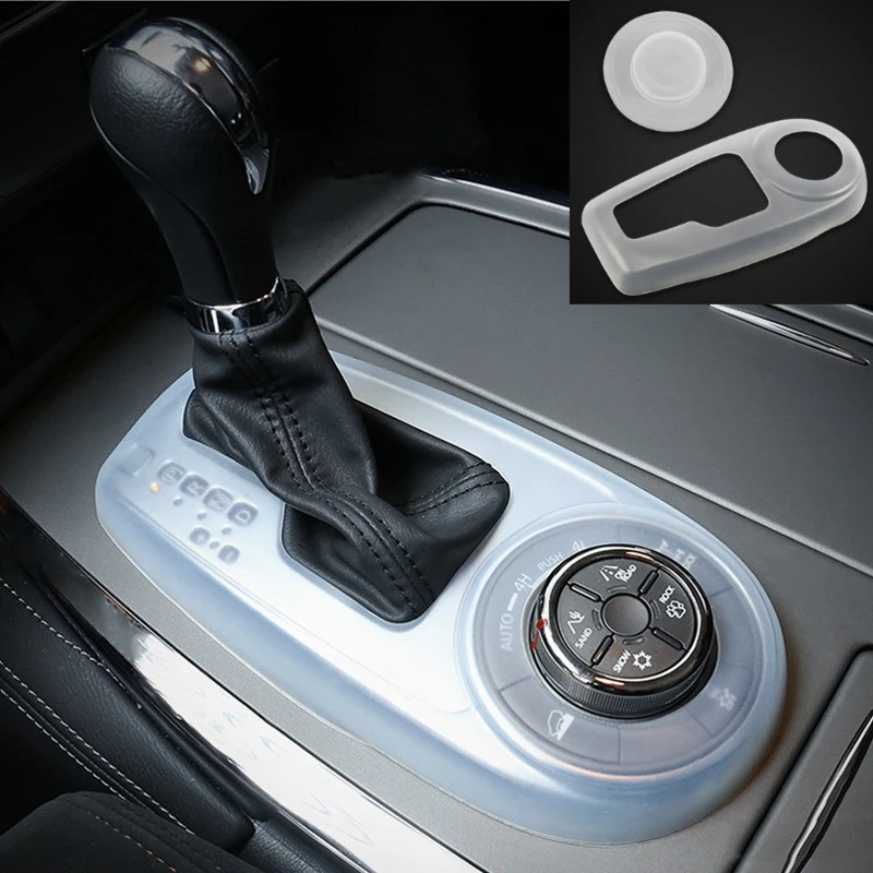 

1PCS Car Styling Console Center Control Switch Cover Silicone Dustproof Protective Cover For Nissan PATROL Y62 Car Accessories