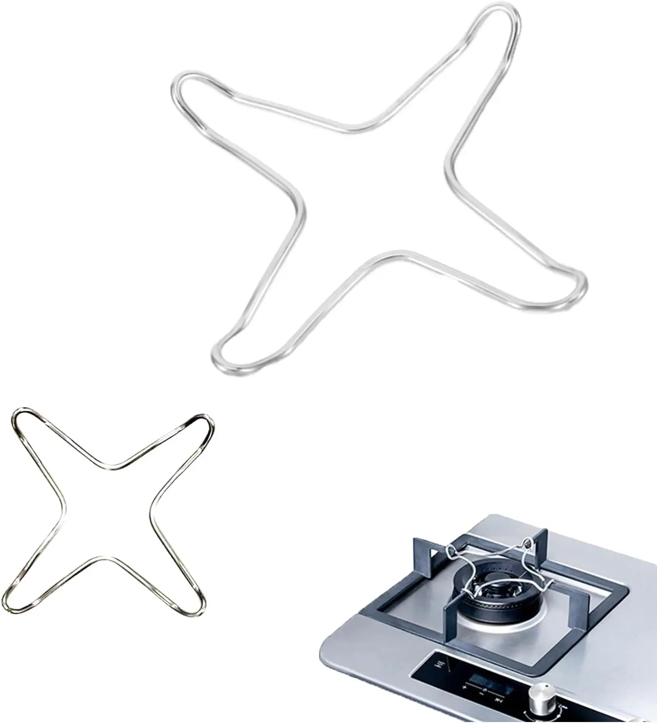 2PCS Stainless Steel Tripod Cooking Kitchen Rack, Coffee Machine, Gas Stove Bracket Accessories Support Universal Use