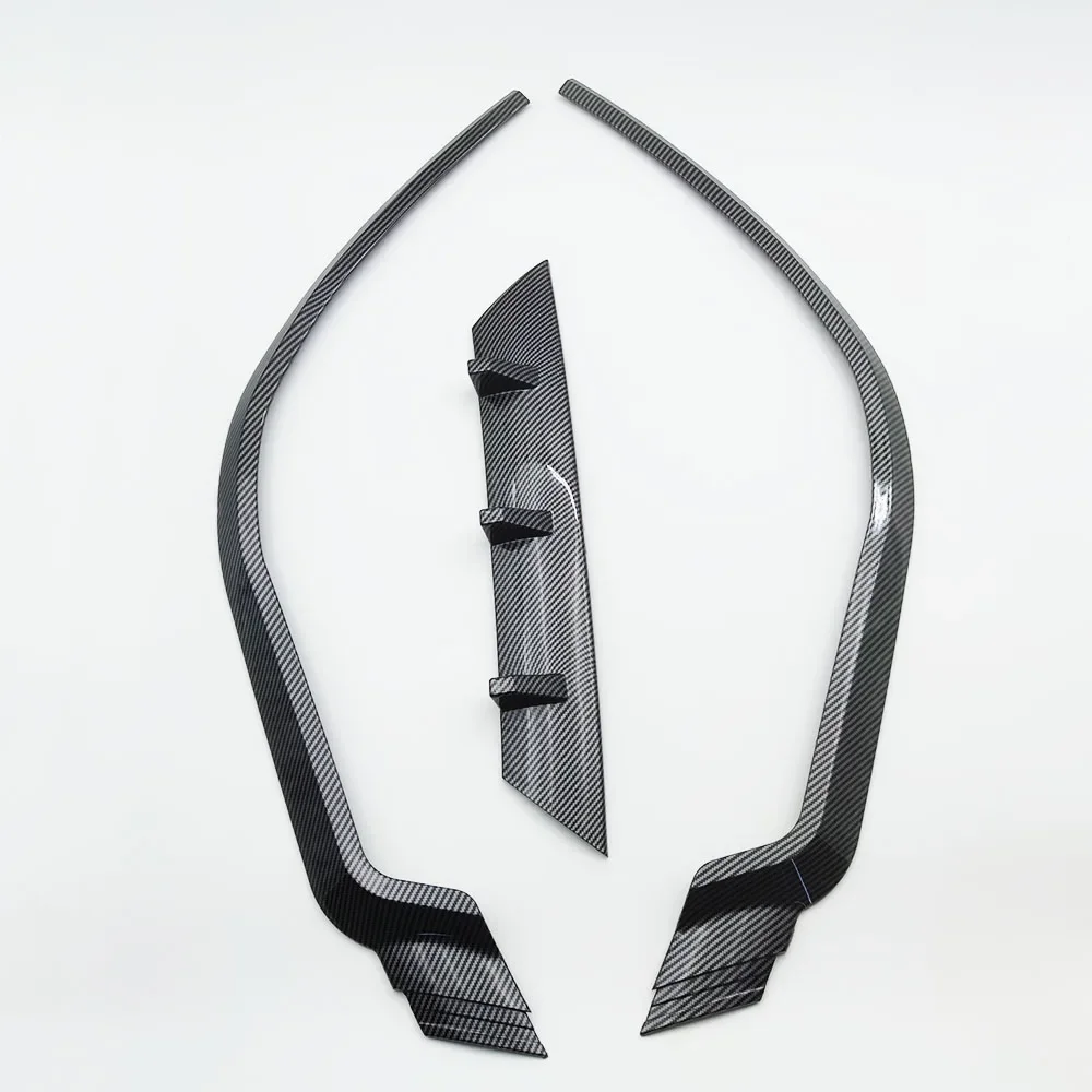 ABS Universal Car Front Bumper Lip Body Kit Spoiler Splitter ABS Bumper Canard Lip Splitter Universal Car Accessories front lip