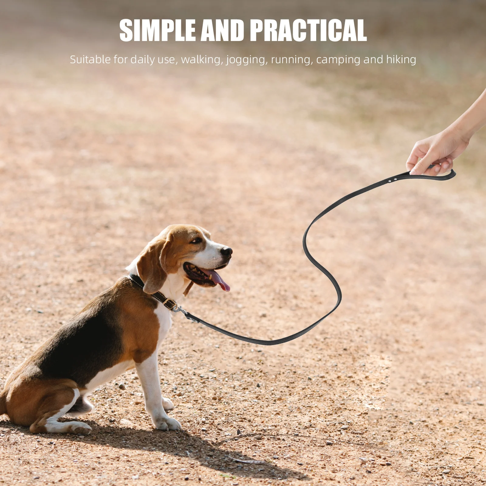 

Dog Leash Rhinestone Flexible Small Dogs Walking Jogging Hiking Pet Walking Leash Camping Pet Supplies