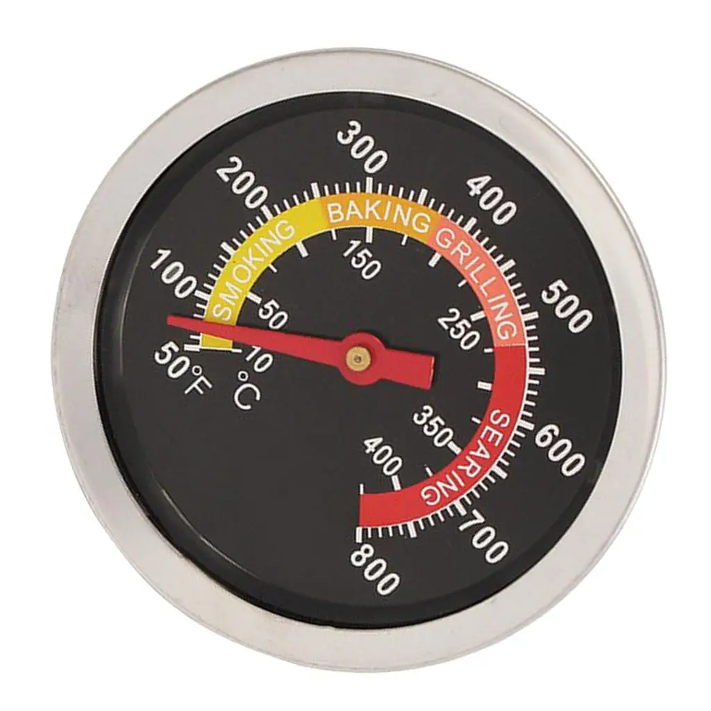 BBQ Smoker Temp Gauge Heavy Duty Grill Thermometer Barbecue Grill Accessories for Grill Cooking Set