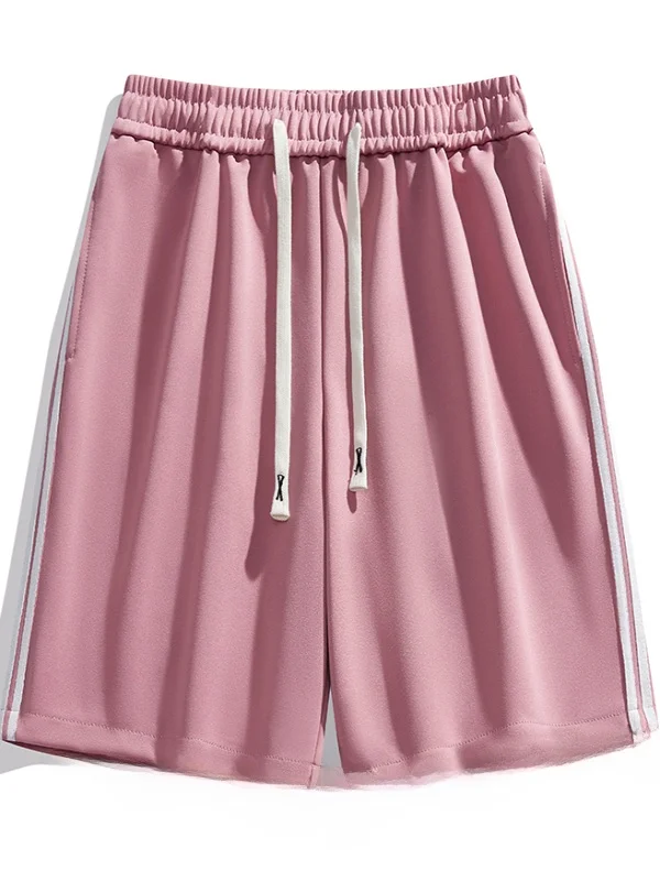 

Summer 2025 Men's Casual orts Beach Sports Pants Loose Straight Leg Five-Quarter Length Hong Kong Sle Comfortable Sweatpants