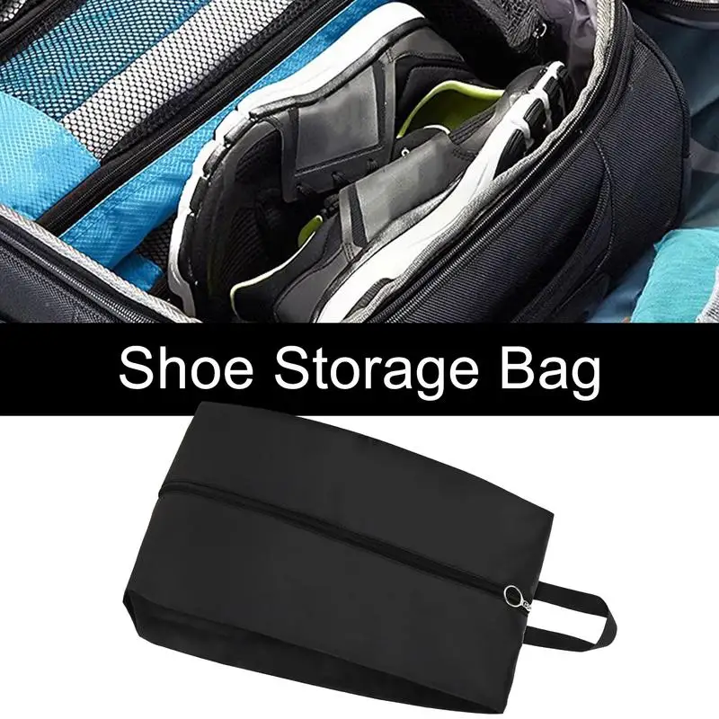 Waterproof Shoe Dust Bag Fashion Bag Travel Shoe Bags Storage Cubes Pouch with Handle Smooth Zipper Travel Organizer for Packing