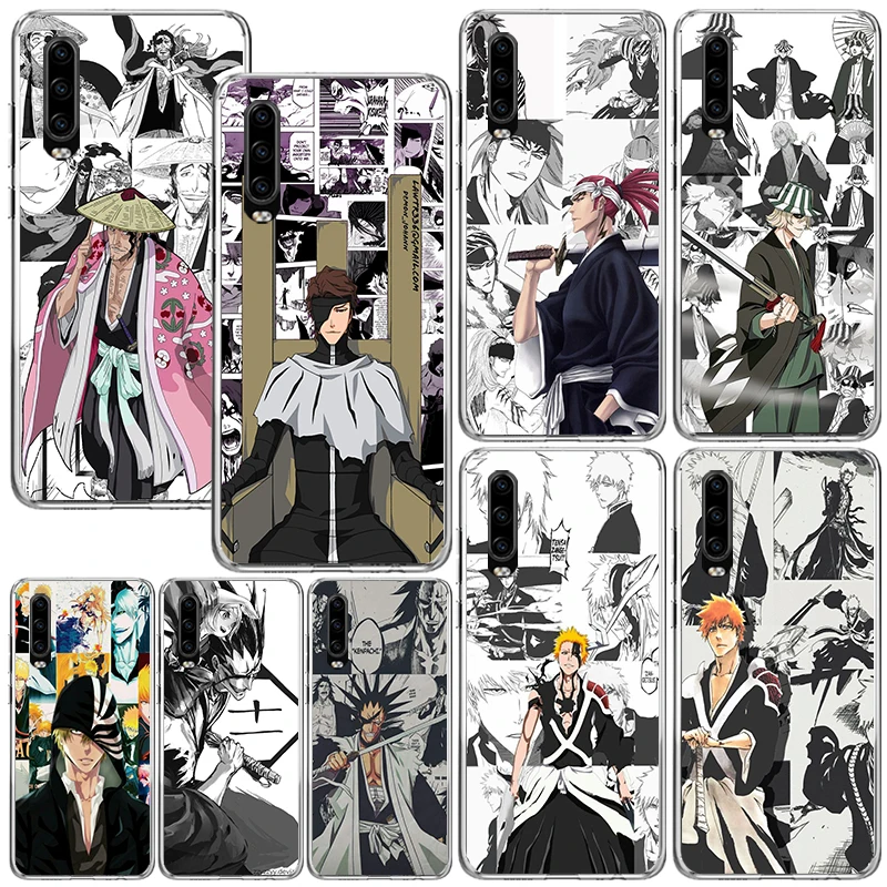 Ichigo Kenpachi Bleach Anime Phone Case For Huawei P30 P40 P20 P10 Lite Mate 20 10 Pro Y5 Y6 Y7 Y9S P Smart Z Fundas Back Cover